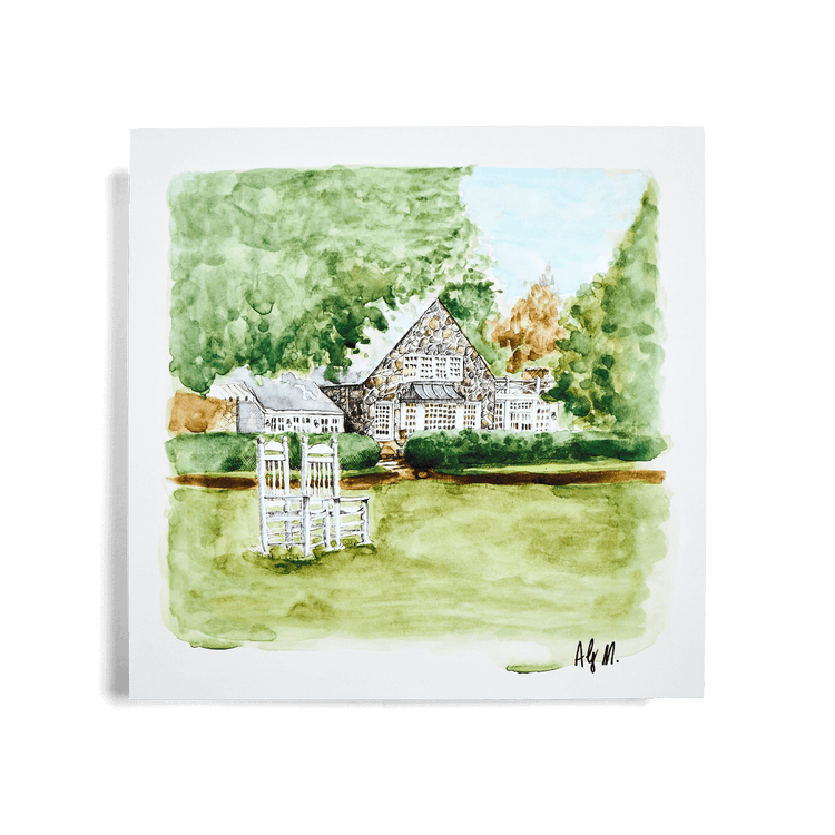 Mainhouse Watercolor Print