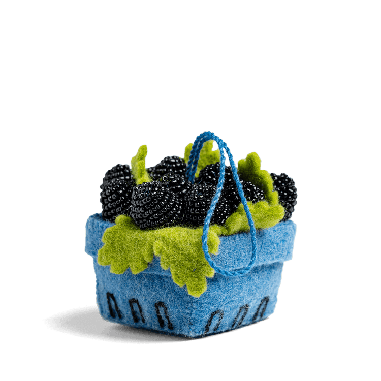 Blackberry Pint Wool Ornament