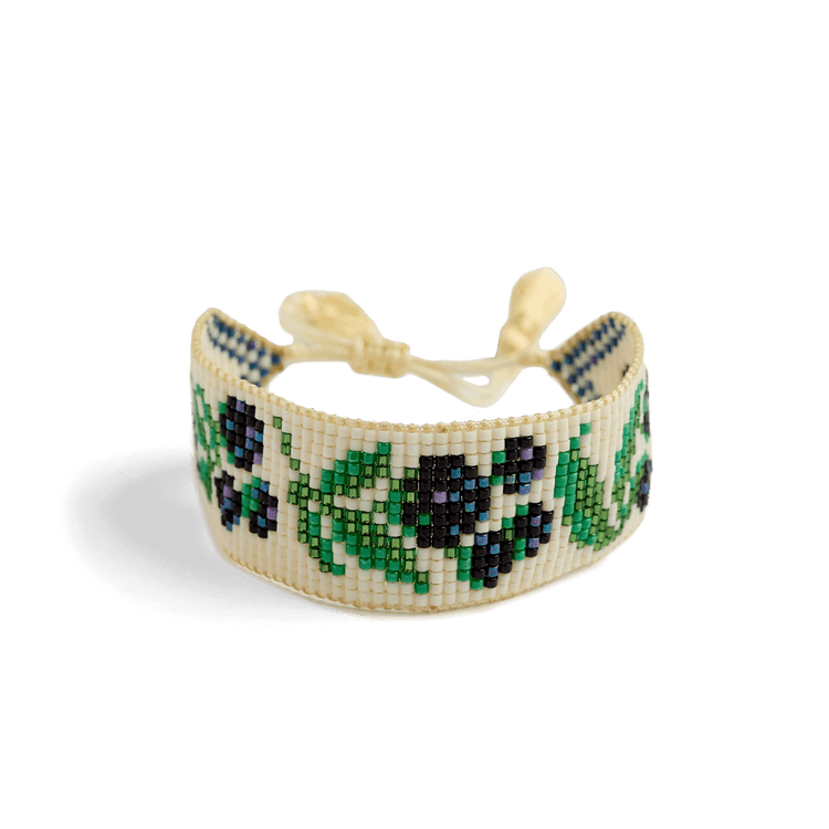 Custom Beaded Blackberry Bracelet