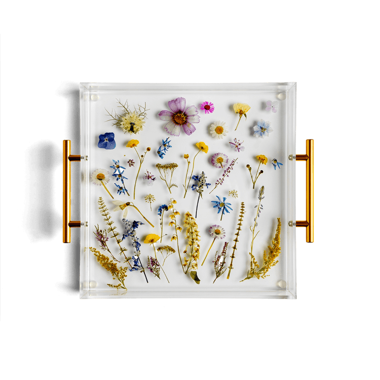 Pressed Floral Tray