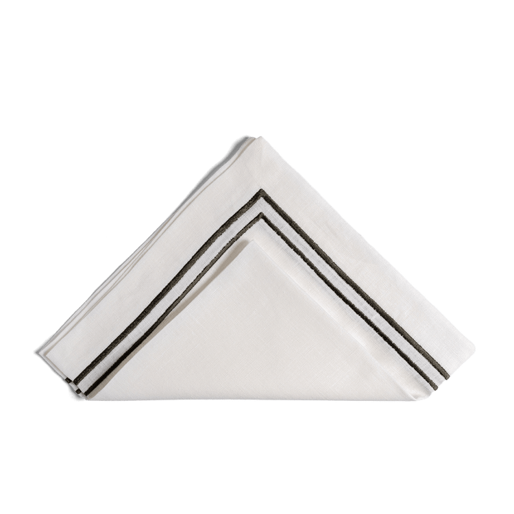 Forest Green Embroidered Napkin