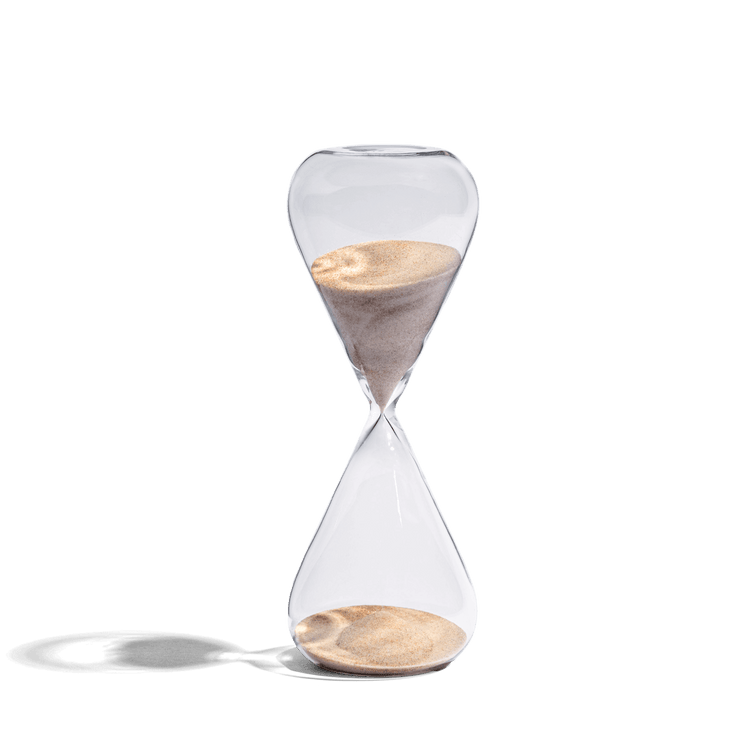 Handblown Hourglass