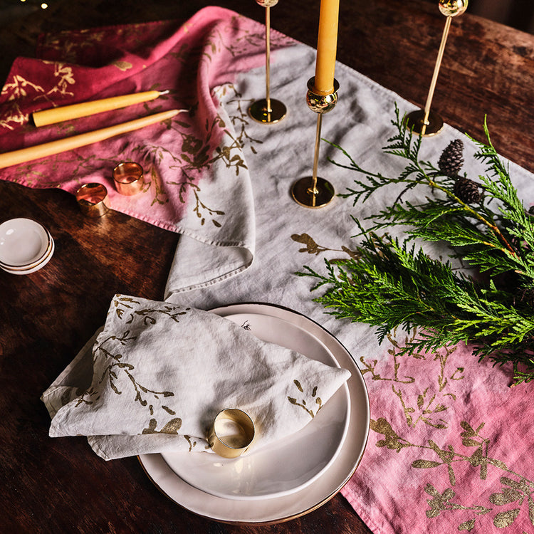 Red Ombre Table Runner