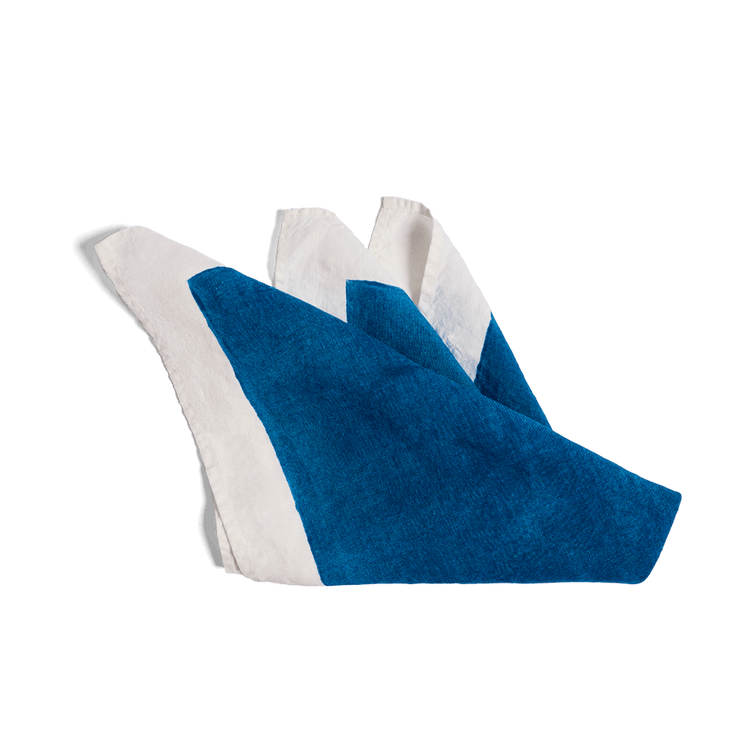 Hand Stamped Indigo Napkin