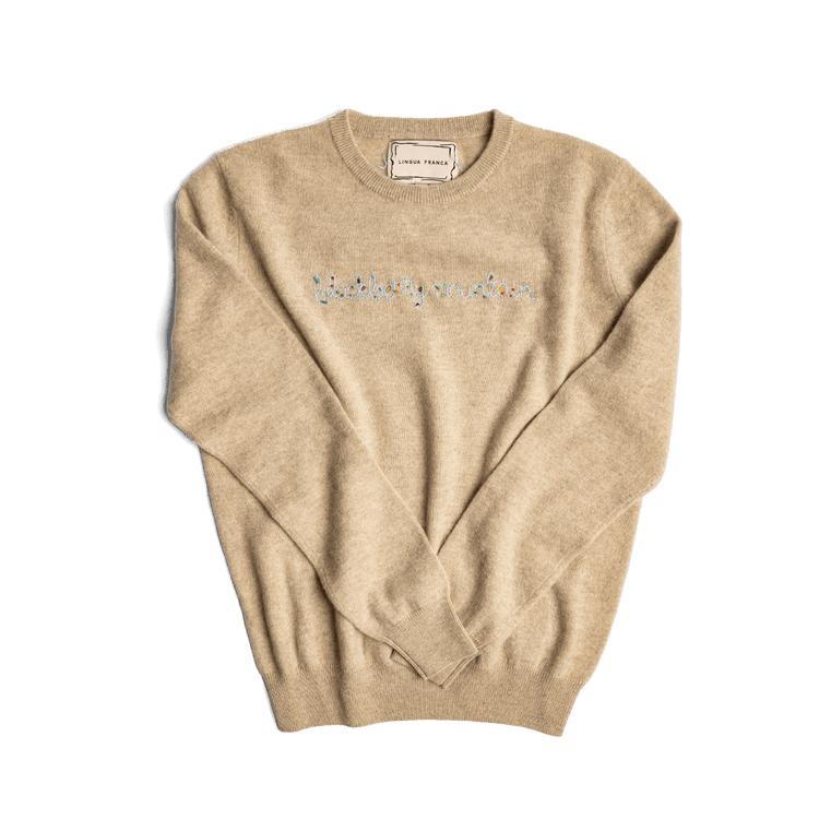 BMTN Women's Beaded Custom Cashmere Sweater