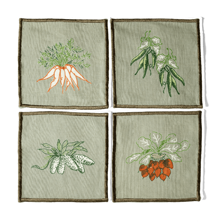 Custom Cocktail Napkin Set of 4