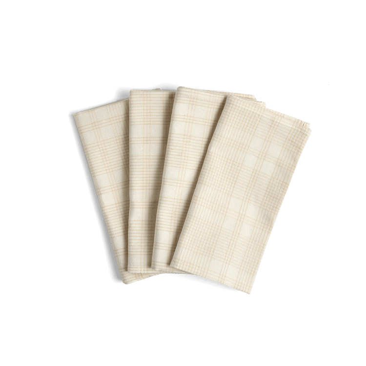 Cream Marianne Plaid Napkin Set