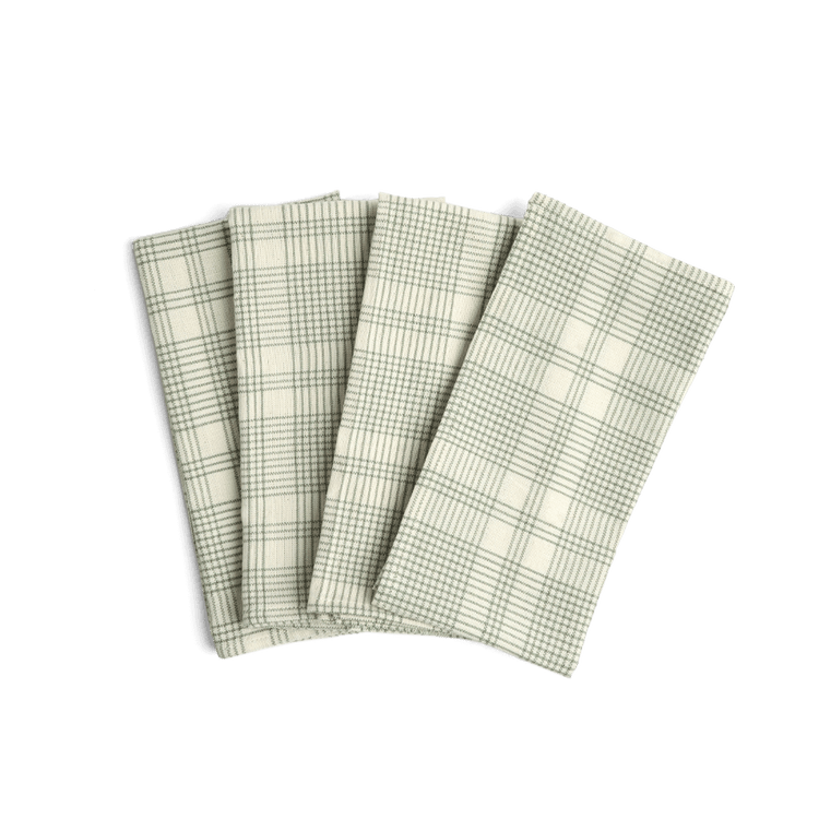 Sage Plaid Napkin Set