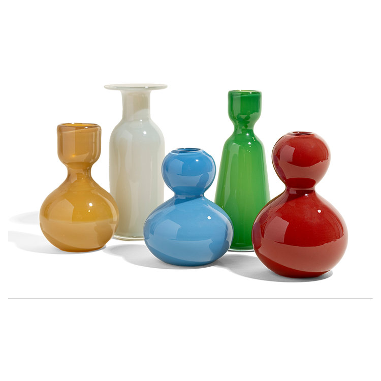 Opaque Colored Bud Vase