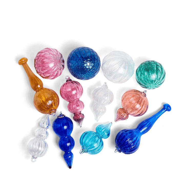 Luster Trio Drop Glass Ornament