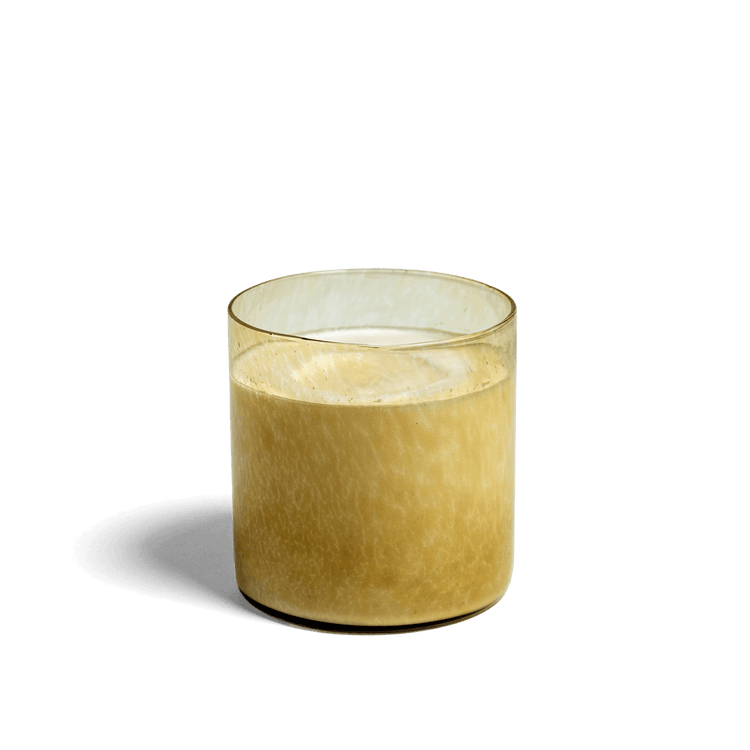 Handblown Colored Glass Candle