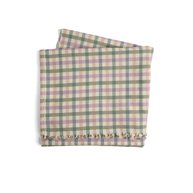 Pastel Plaid Tablecloth