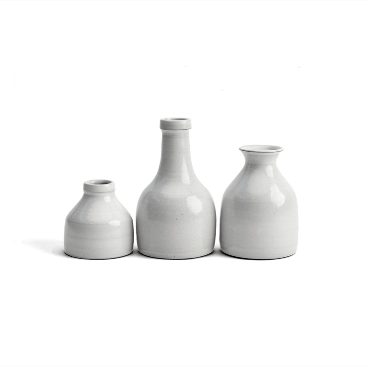 Trio of Hand Thrown Vases