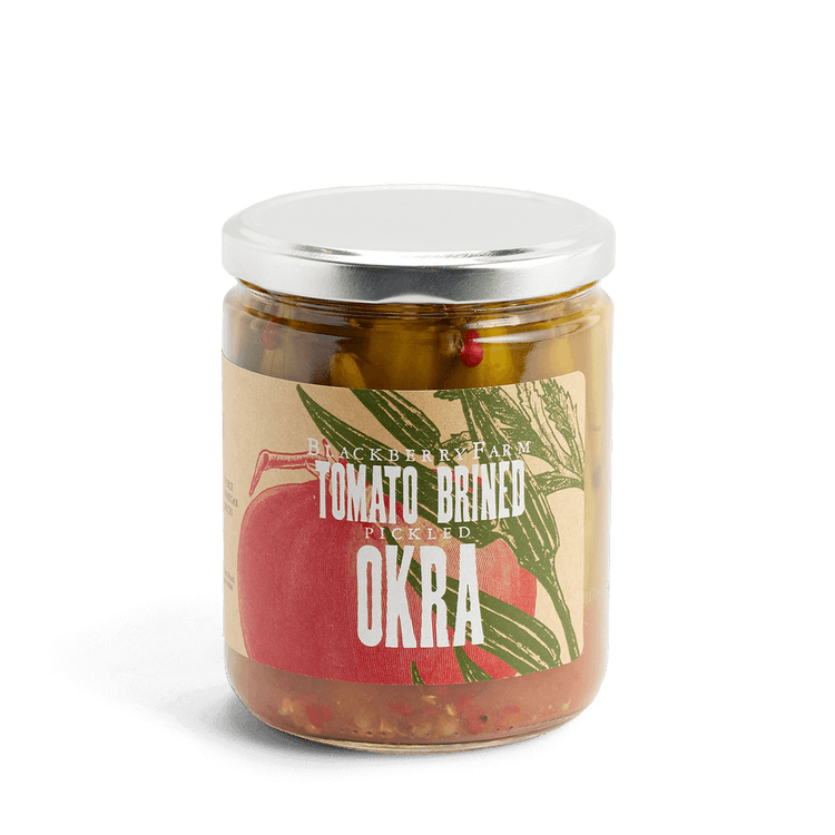 Tomato Brined Pickled Okra