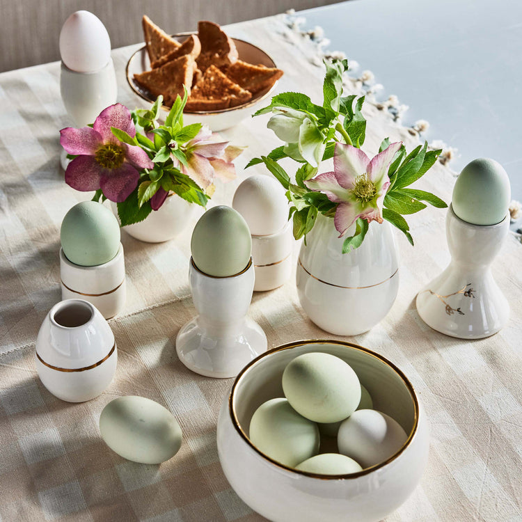 Gold Band Egg Cup Set
