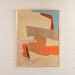 ART ORANGE/BLUE ABSTRACT