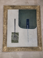 ART ABSTRACT FABRIC COLLAGE