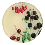 John Derian Berries Round Plate