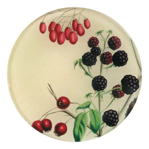 John Derian Berries Round Plate