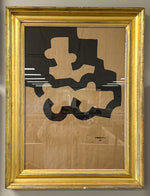 ART BLACK ABSTRACT- GOLD FRAME