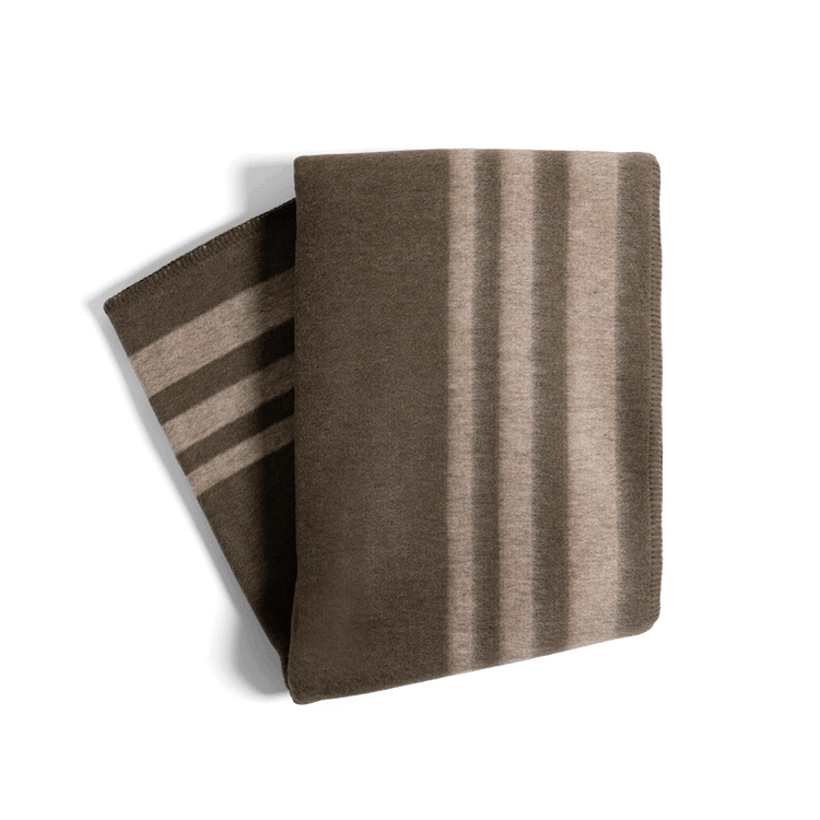 Blackberry Farm Alpaca Wool Blend Striped Throw