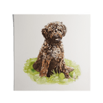 Truffle Dog Watercolor Print