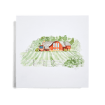 Barn Watercolor Print