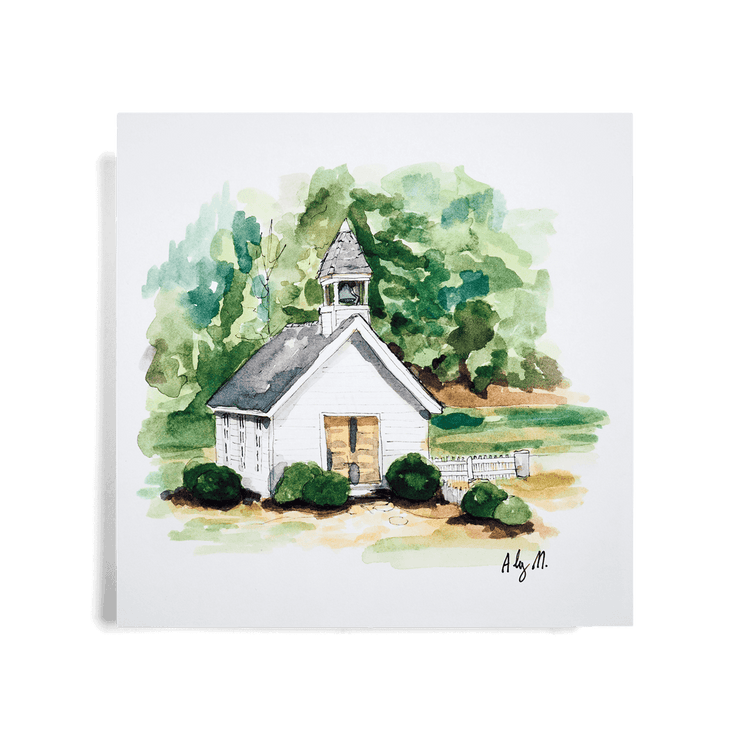 Chapel Watercolor Print