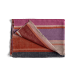 Hand-Dyed Cashmere Striped Scarf