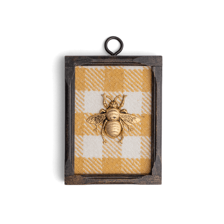 Yellow Gingham Museum Bee