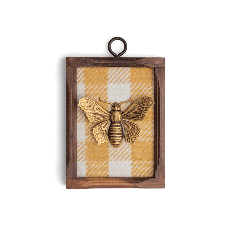 Yellow Gingham Museum Bee