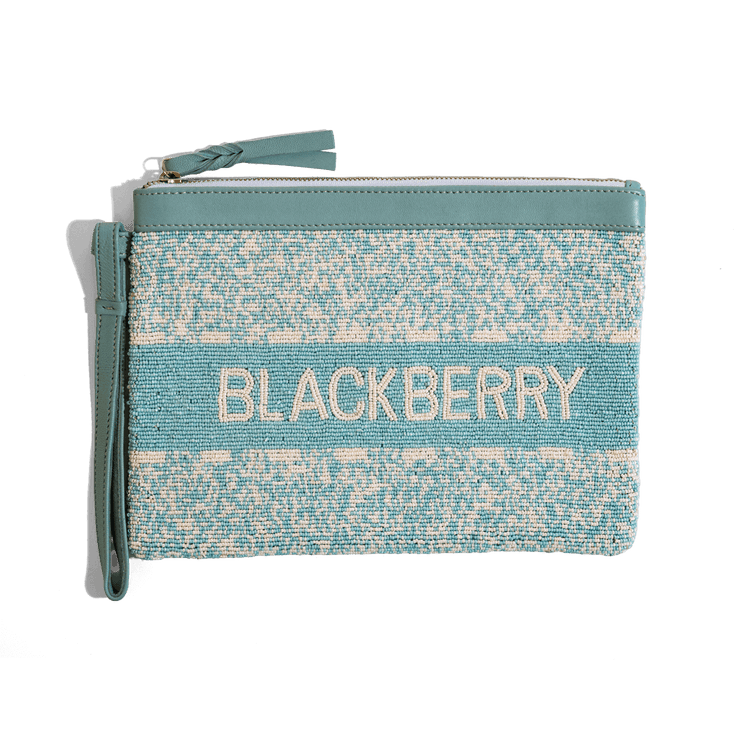 BF Beaded Clutch Sky Blue