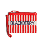BF Striped Beaded Clutch