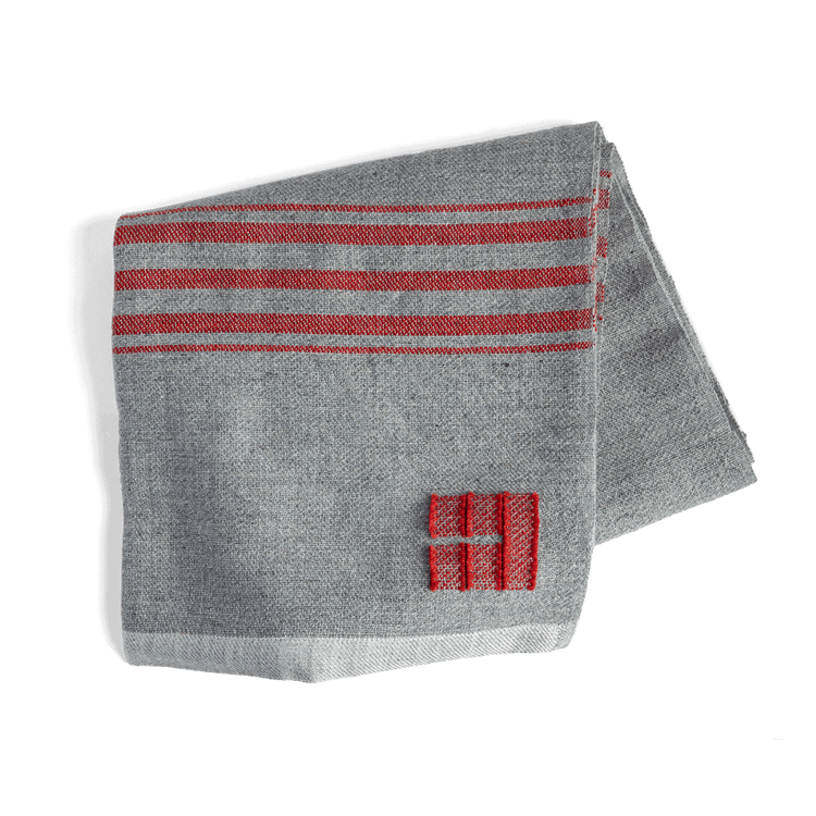 handwoven throw - rust