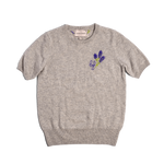 BF Lavender Custom Cashmere Short Sleeve Sweater