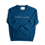Blackberry Mountain Custom Cashmere Sweater Blue