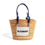 Blackberry Beaded Market Tote