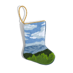 Mountain Needlepoint Stocking Ornament
