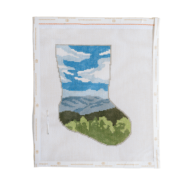 Mountain Needlepoint Stocking Ornament