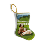 Truffle Pup Needlepoint Stocking Ornament