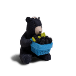 Black Bear Wool Ornament