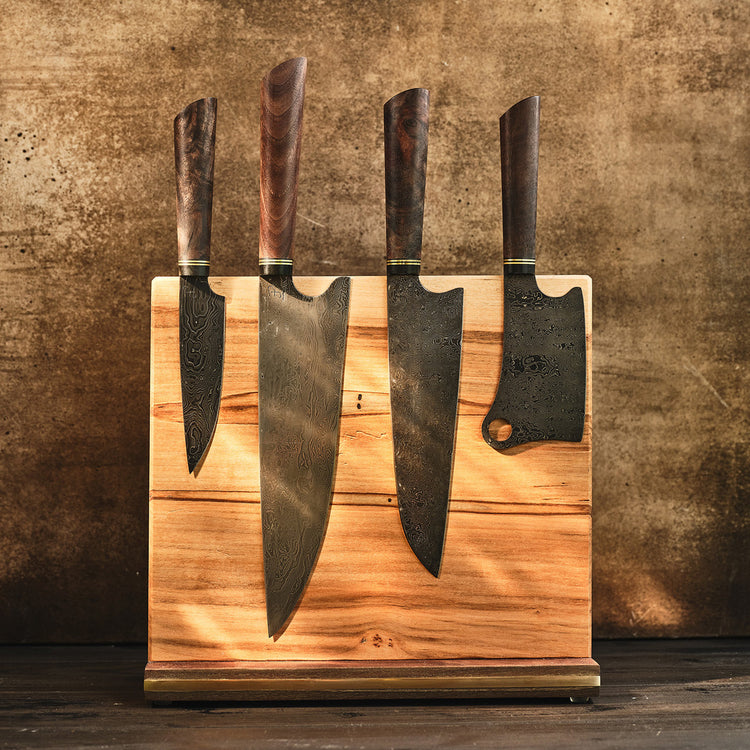 Wooden Magnetic Knife Block