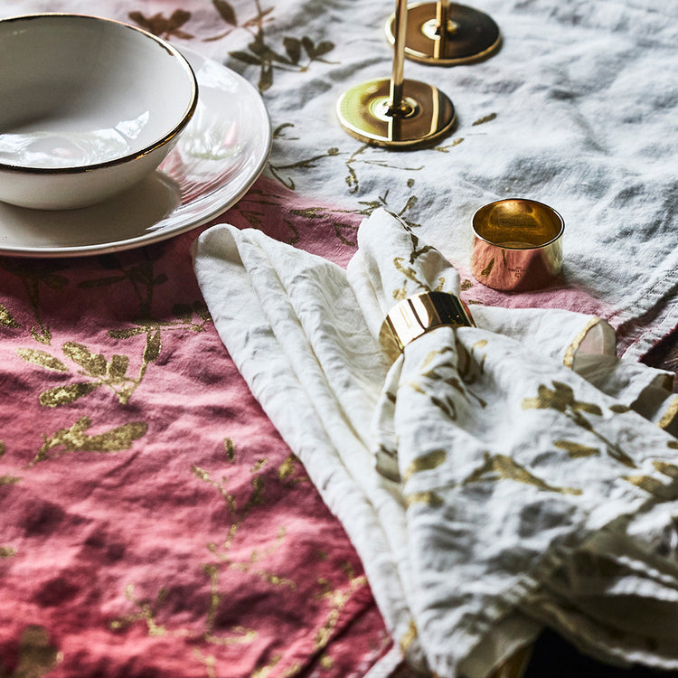 Brass Napkin Ring Set