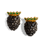 Diamond Blackberry Stud Earrings