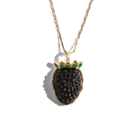 Carved Blackberry Necklace