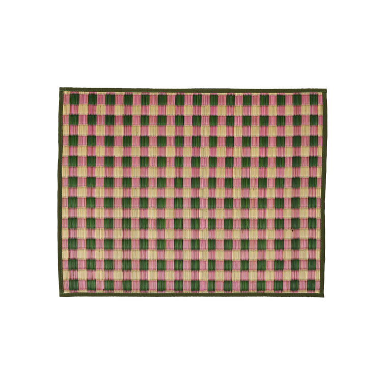Capri Placemat Pink/Green