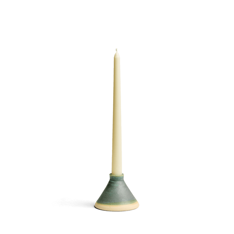 Candlestick Holder - Verdigris Glaze