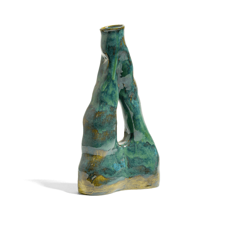 Verdigris Ceramic Vase