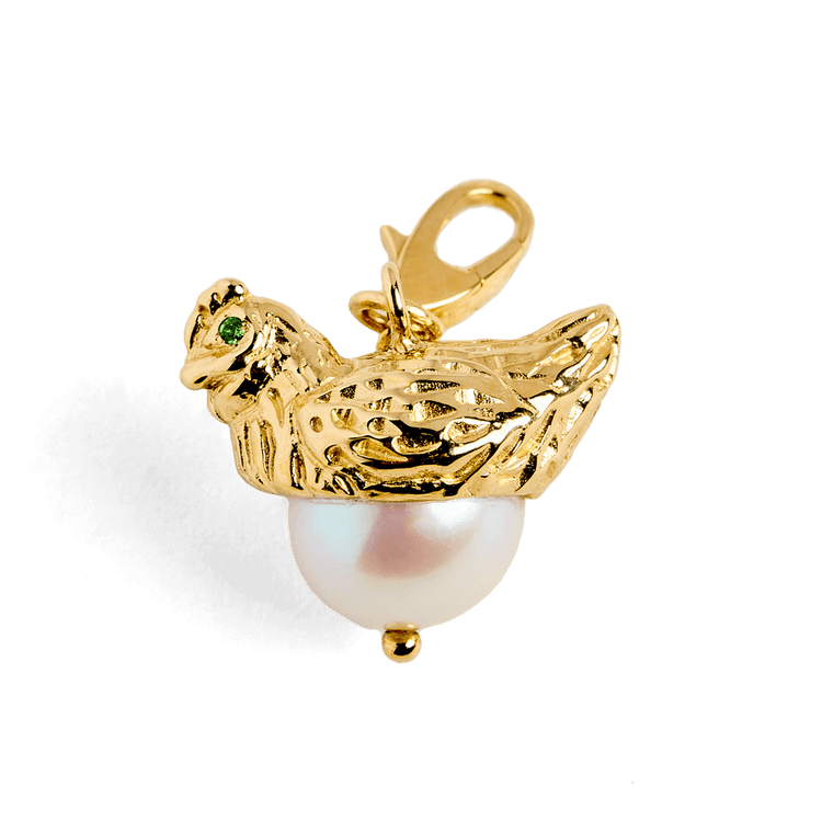 Blackberry Farm 14k Gold Hen Charm