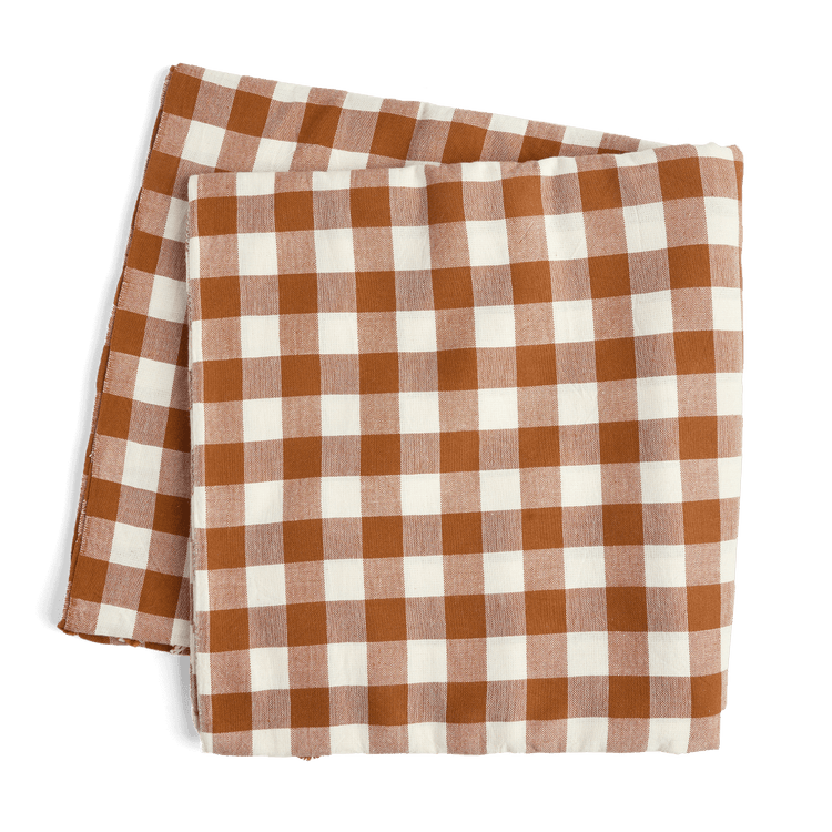 Gingham Tablecloth - Nutmeg